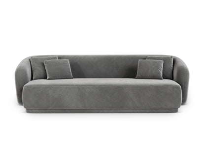Gomera — Sofa Grey (Salvador 17) Black Plastic