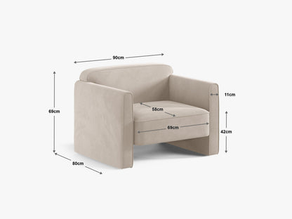 Abby — tugitool (90,0 x 80,0 x 69,0 cm)