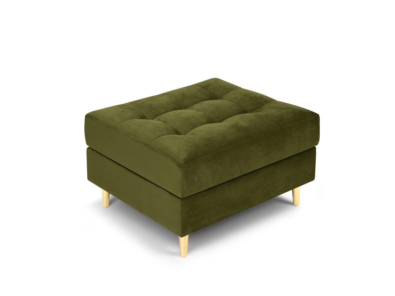 Aspen — Pouf Green (Salvador 8) Gold Metal
