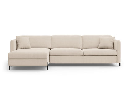 Gloria — Corner Sofa (266x170x88 cm) Beige (Bjorn 24) Left