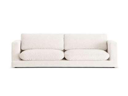 Ibiza — Sofa Ivory (Wind 02) Black Plastic