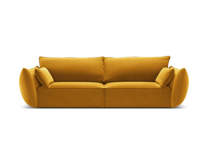 Kaelle — Sofa Yellow (Bluvel 68) Black Plastic