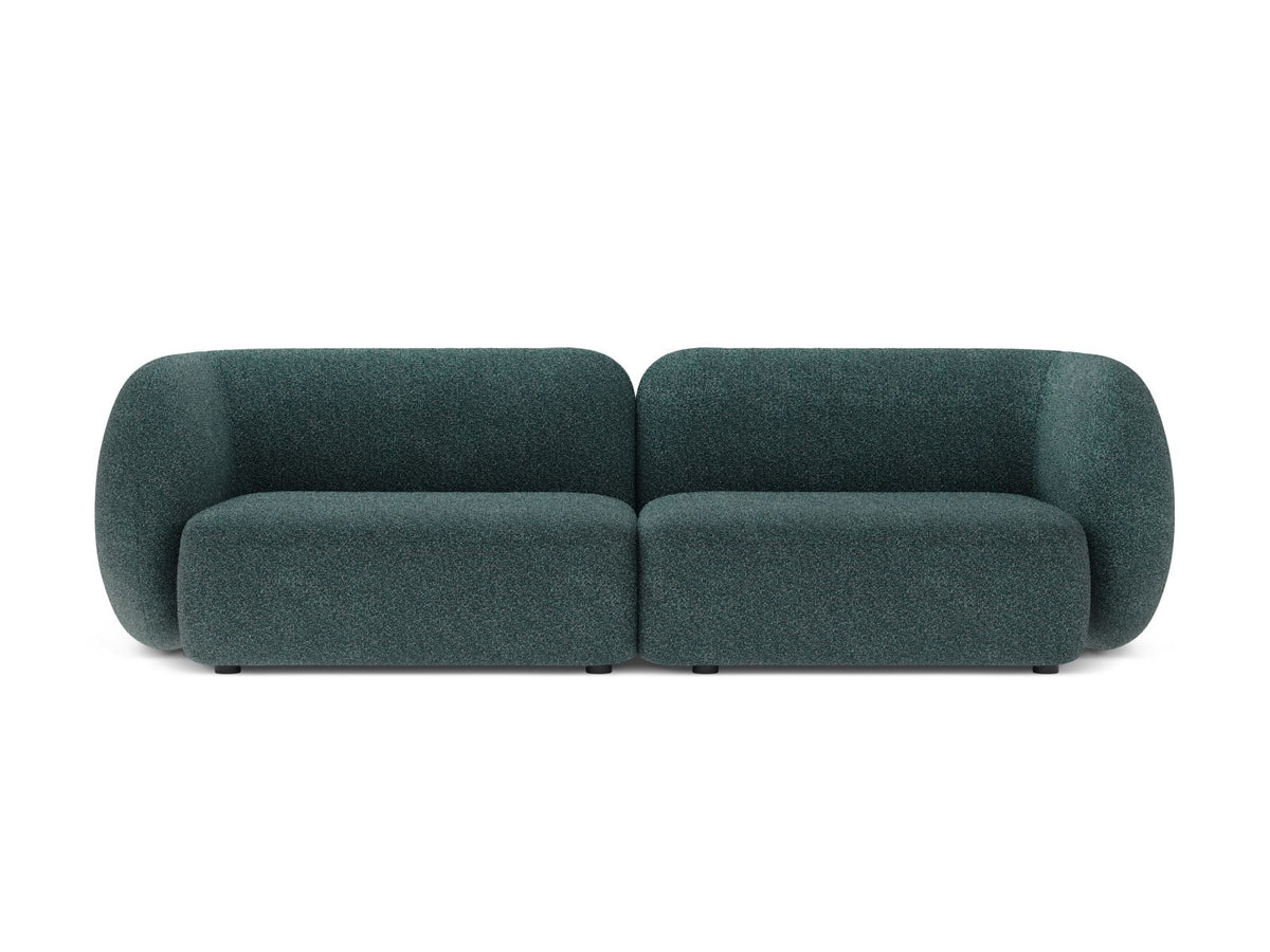 Kate — Sofa Green Blue Melange (Puente 39) Black Plastic