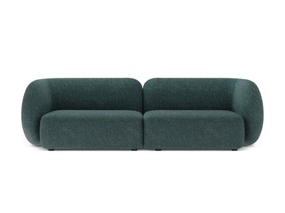 Kate — Sofa Green Blue Melange (Puente 39) Black Plastic