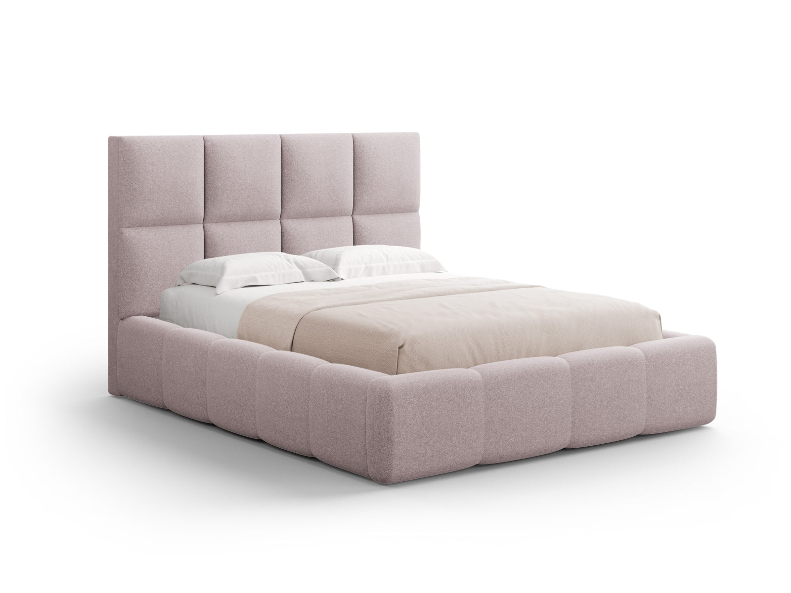 Livigno — Voodi roosa (Solid 61) must plastik