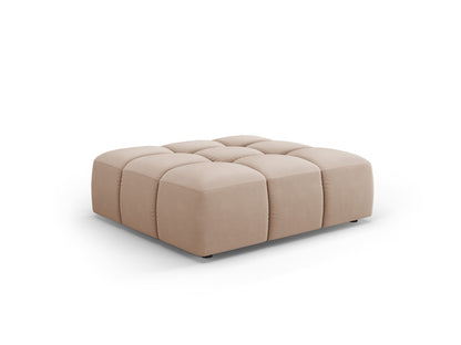 Moritz — Pouf Beige (Bluvel 28) Black Plastic
