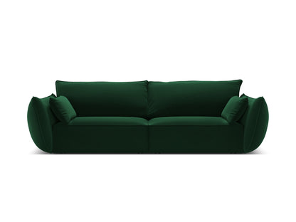 Kaelle — Sofa Bottle Green (Bluvel 78) Black Plastic