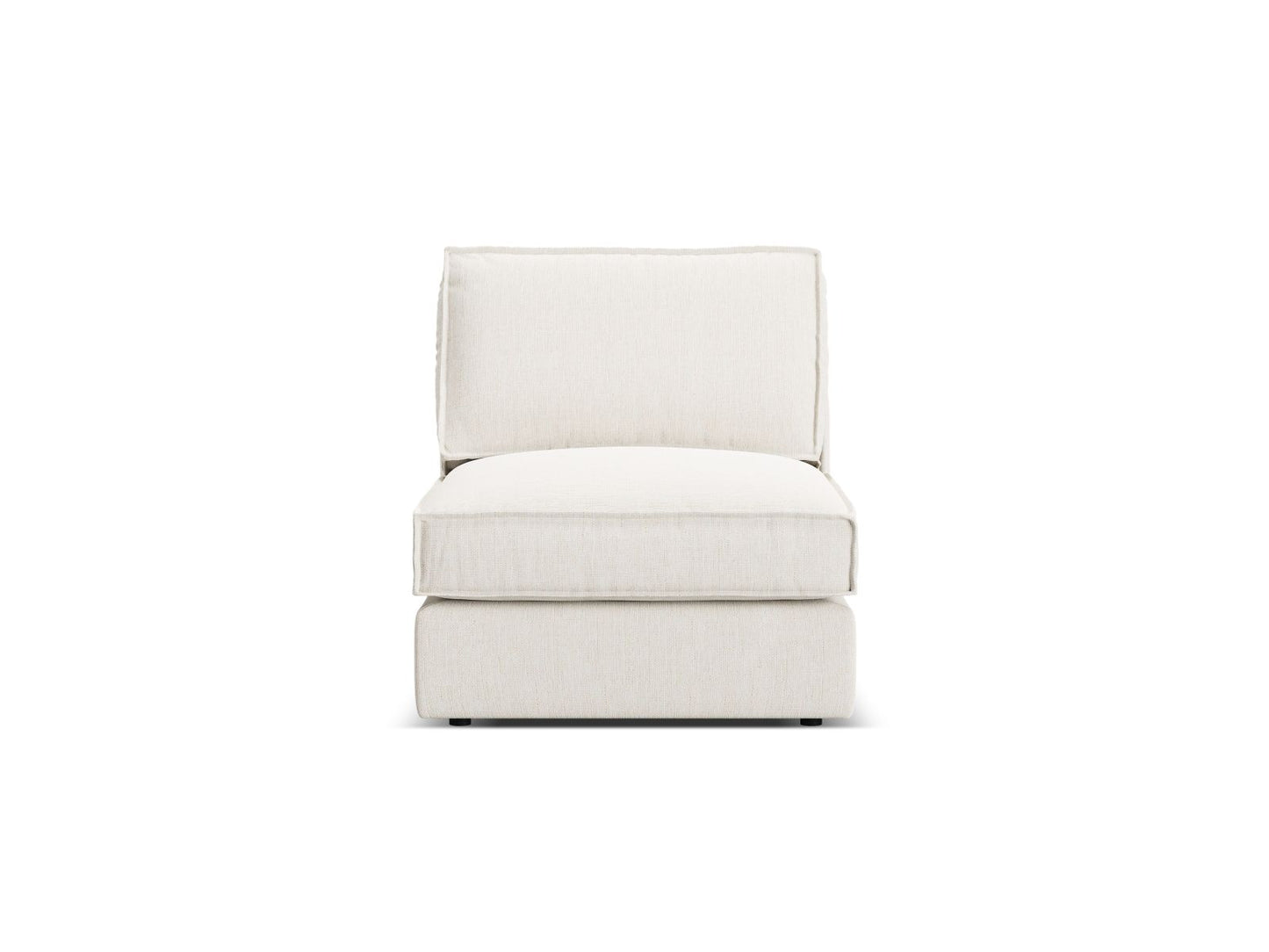 Pola — Modular Sofa White (BABEL WHITE) Black Plastic