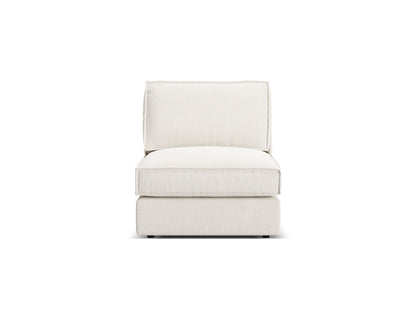 Pola — Modular Sofa White (BABEL WHITE) Black Plastic