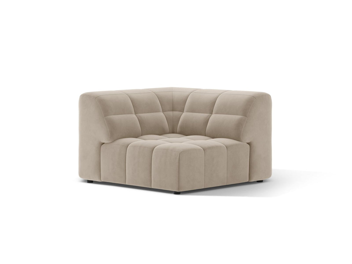 Jennifer — Modular Sofa (99x99x78 cm) Dark Beige (Bluvel 30)