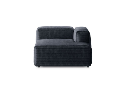 Bergamo — Chaise Longue Muted Blue (Perla 45) Must plastik parem