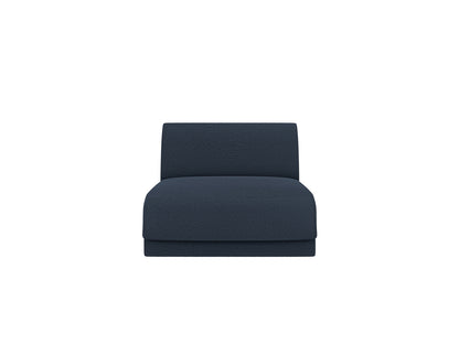 Miley — Modular Sofa Dark Blue (Baloo 2088) Black Plastic