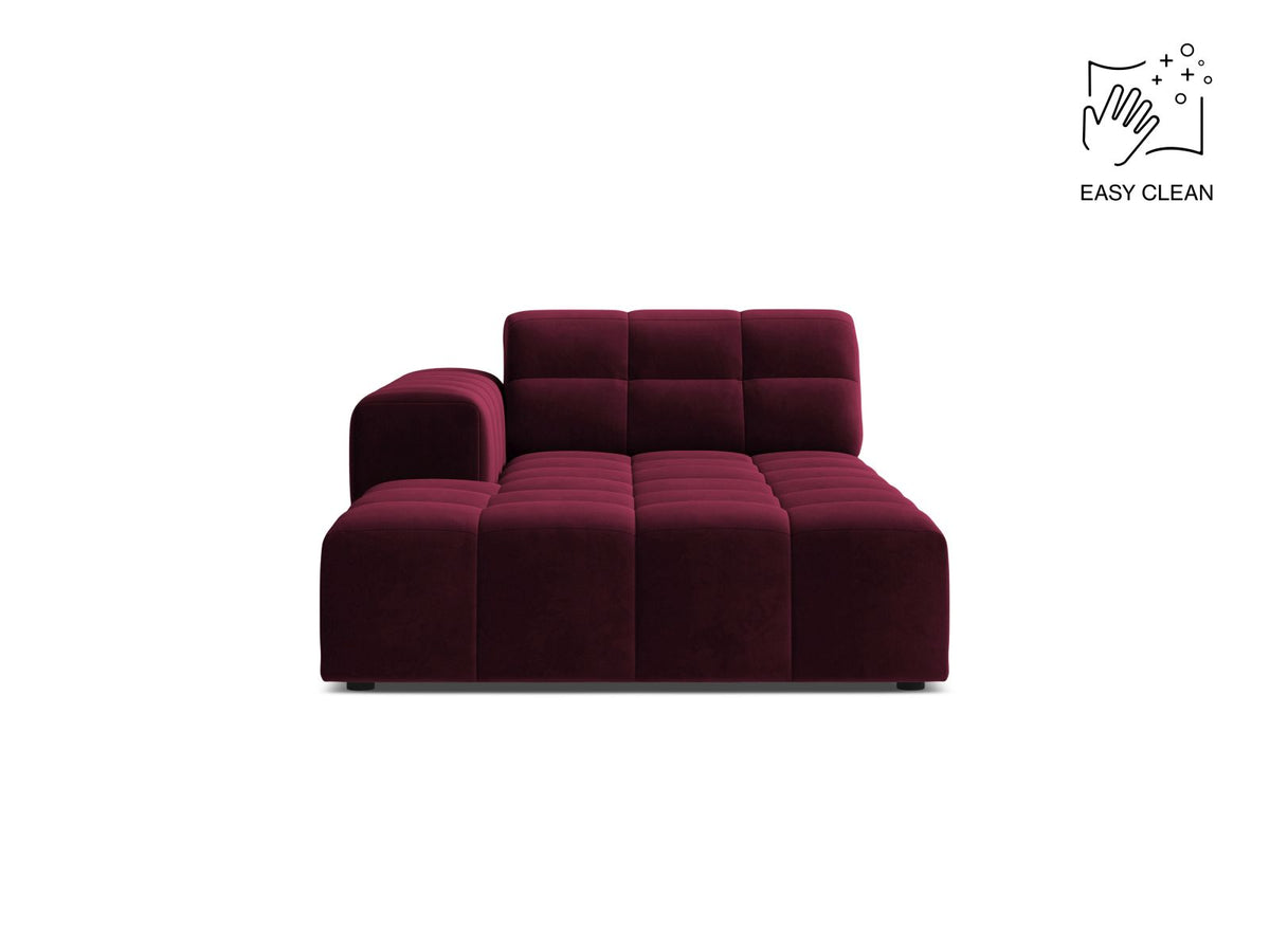 Jennifer — Chaise Longue (108x167x78 cm) Burgundy (Venus 2932) Left