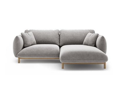 Ada — Corner Sofa (220x179x78 cm) Light Grey (Wind 84) Right