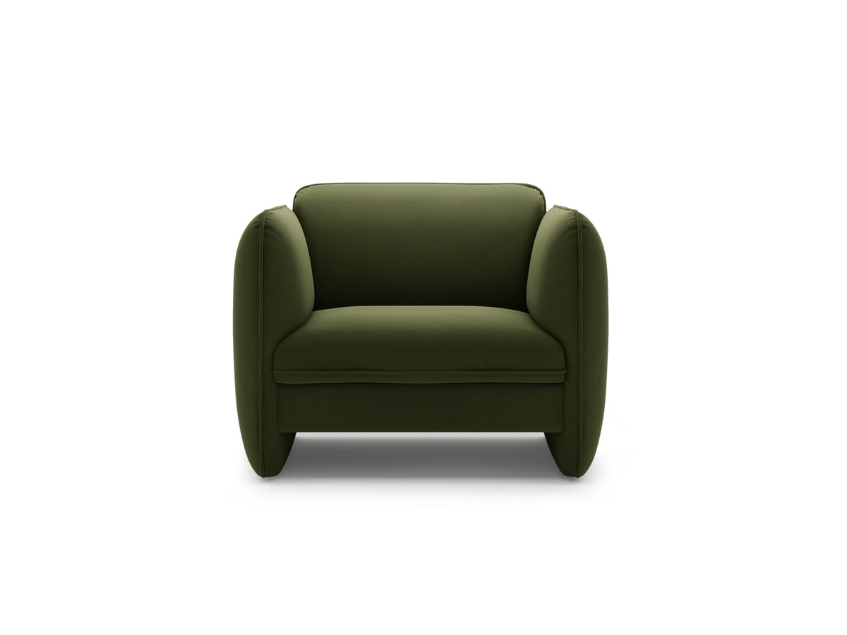 Georgia — Armchair (105x90x80 cm) Army Green (Magic Velvet 2295)
