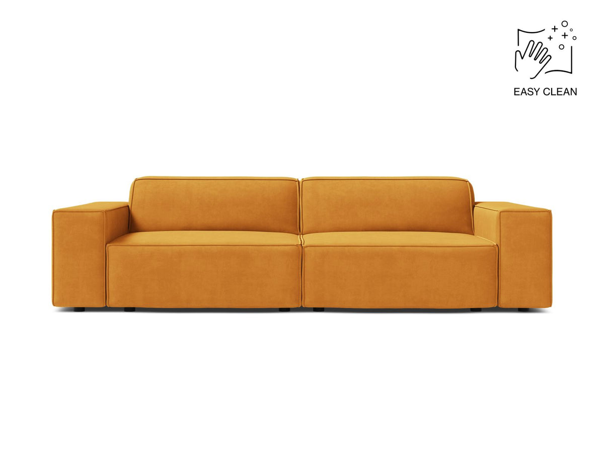 Jodie — Sofa Yellow (Venus 2917) Black Plastic