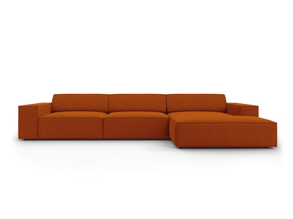 Jodie — Corner Sofa (284x162x77 cm) Terracotta (Megan 357) Right