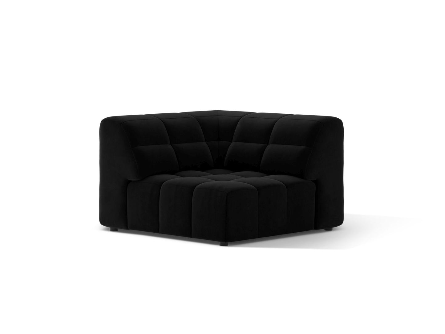 Jennifer — Modular Sofa (99x99x78 cm) Black (Bluvel 19)