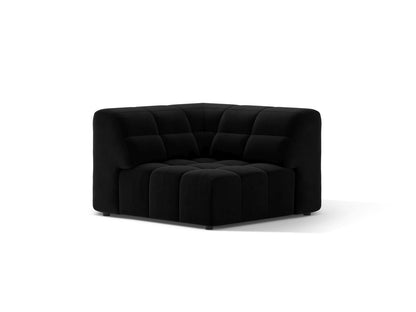 Jennifer — Modular Sofa (99x99x78 cm) Black (Bluvel 19)