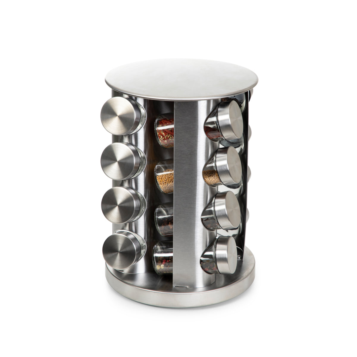 B2 RACK Essentials Spice Rack Set with 16 Jars on Stand
