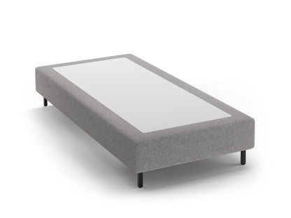 Whale — Bed Base Light Grey (Eden 18 Grey) Black Metal