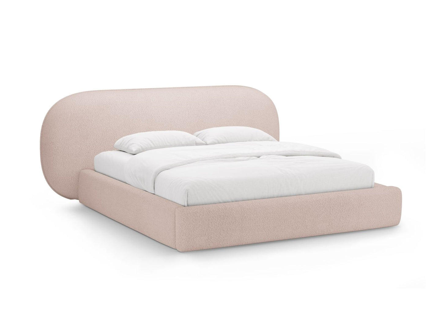 Ovalo — Bed Powder Pink (Baloo 2072) Black Plastic