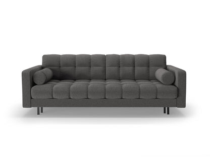 Bali — Sofa Dark Grey (Baloo 2083) Black Metal