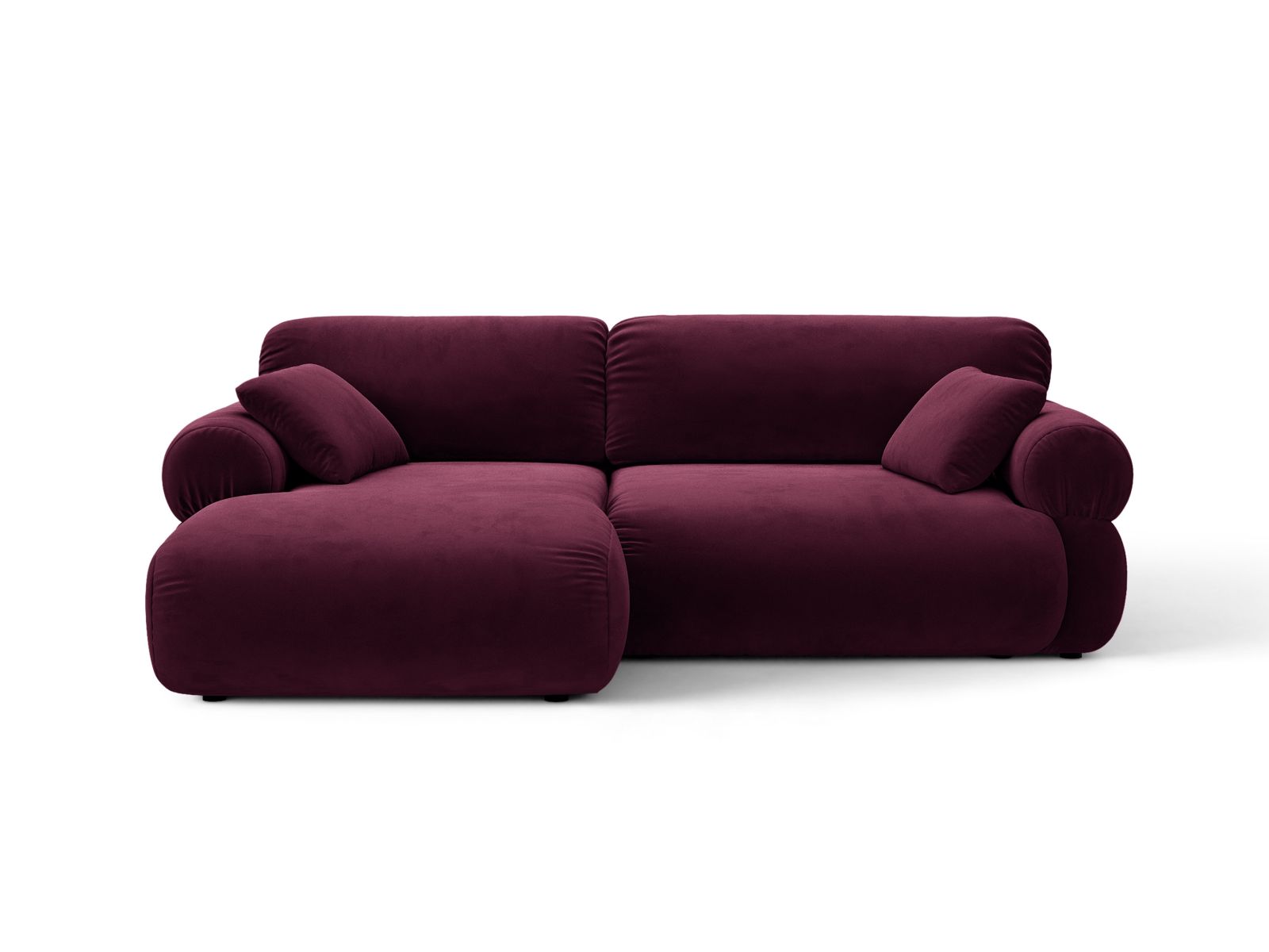 Ophelia — Corner Sofa (236x164x84 cm) Burgundy (Venus 2932) Left
