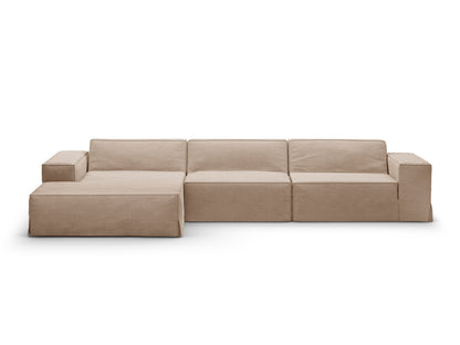 Jodie — Corner Sofa (284x162x77 cm) Sand (LINS 32) Left