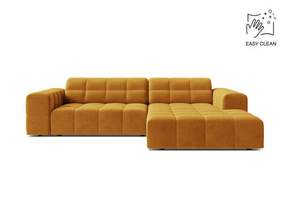 Jennifer — Corner Sofa (234x167x78 cm) Yellow (Venus 2917) Right