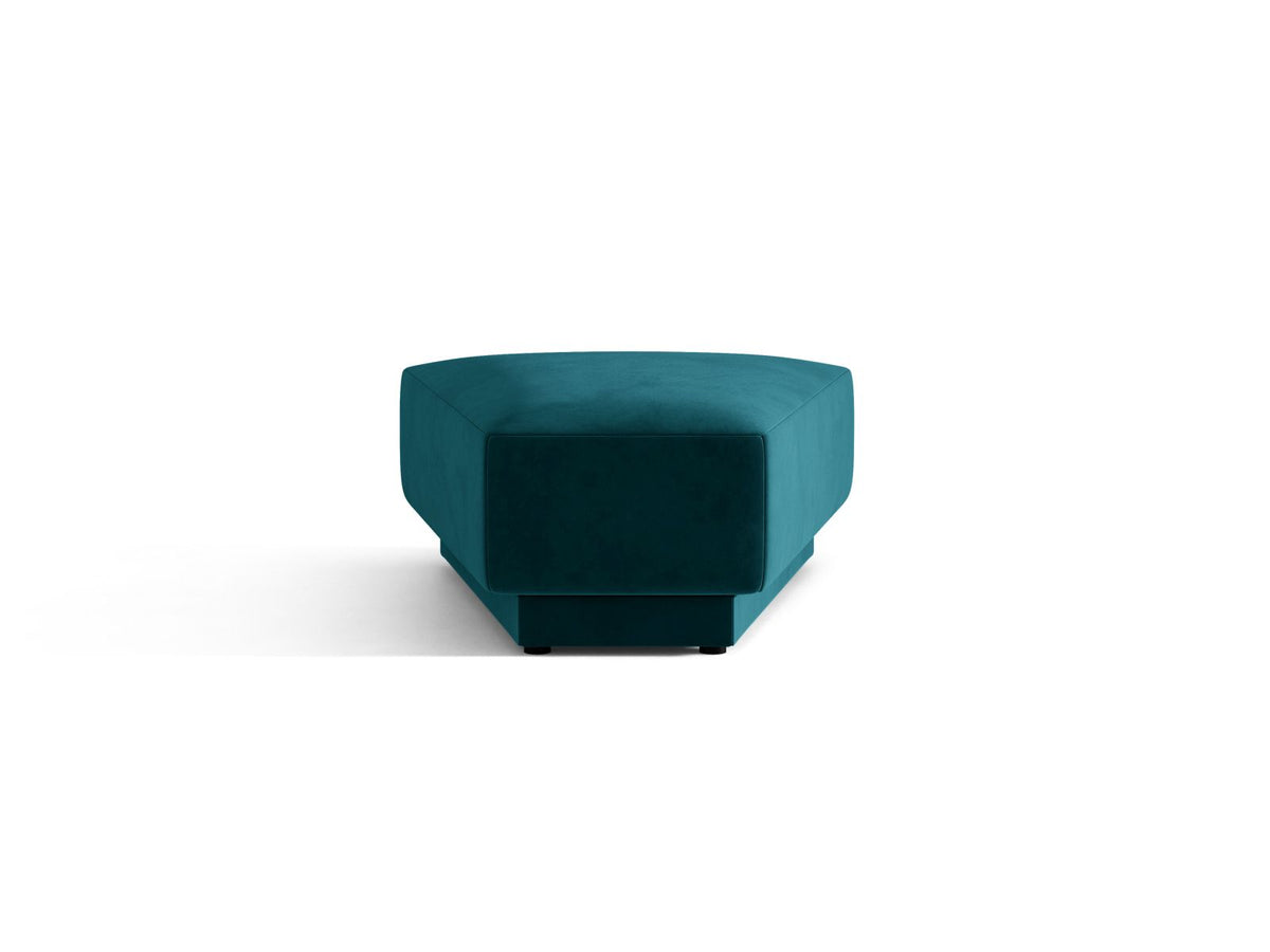 Miley — Pouf Deep Petrol (Venus 2911) Black Plastic