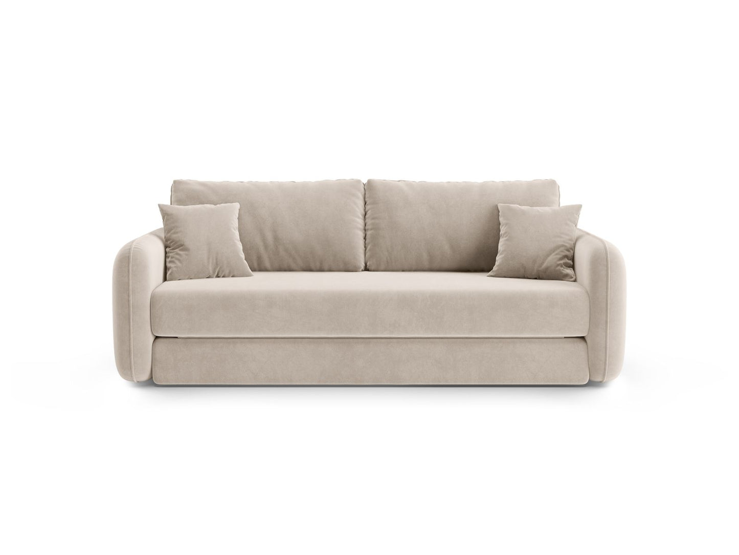 Dormi — Sofa Beige (Salvador 1) Black Plastic