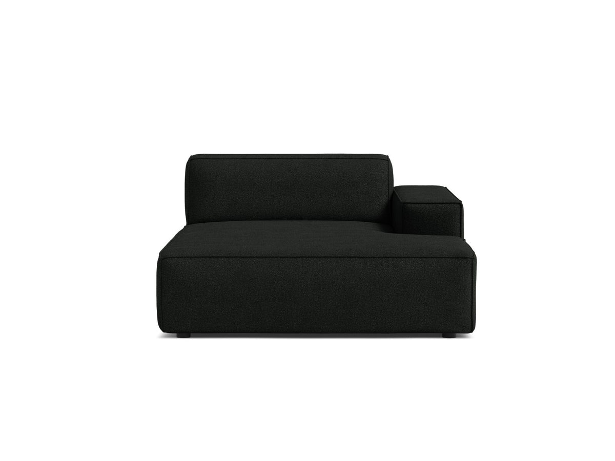 Jodie — Chaise Longue Black (Baloo 2082) Black Plastic Right