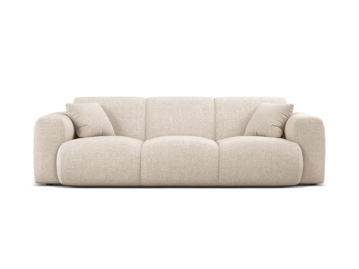 Molino — Sofa Light Beige (Eden 2 Pearl) Black Plastic