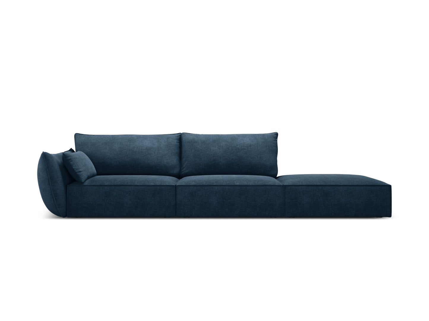 Kaelle — Sofa Royal Blue (Over The Horizon 78) Black Plastic Right
