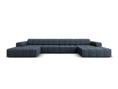 Chicago — Panoramic Sofa Royal Blue (Haga 86) Black Plastic