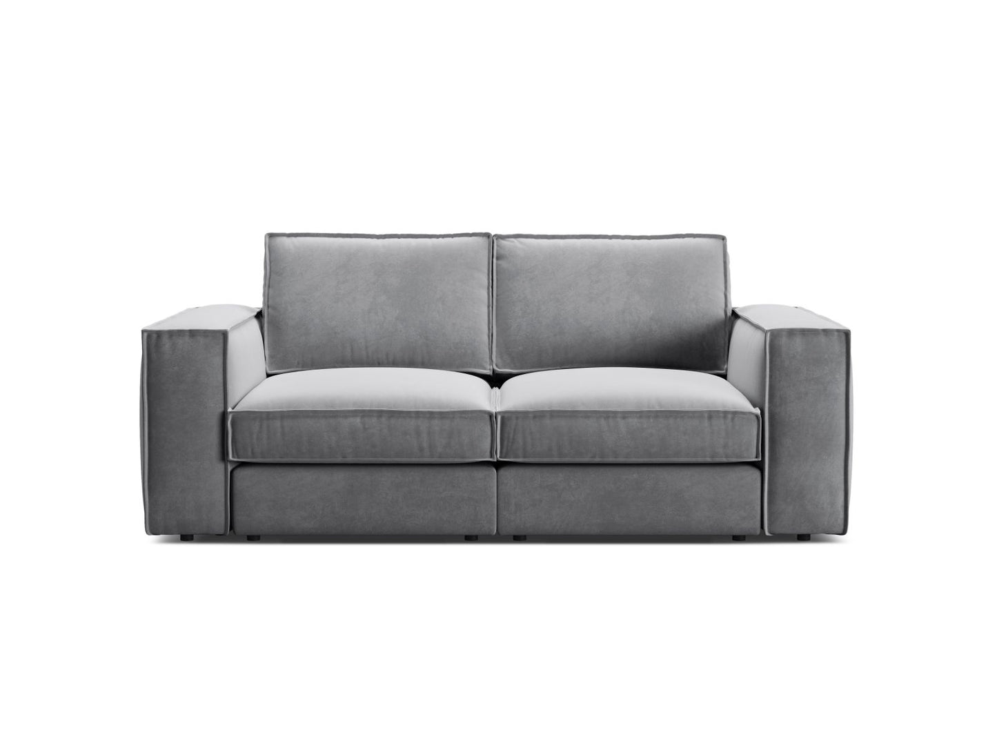 Pola — Sofa Grey (Salvador 17) Black Plastic