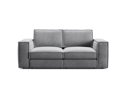 Pola — Sofa Grey (Salvador 17) Black Plastic