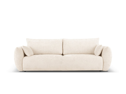 Matera — Sofa Light Beige (Haga 23) Black Plastic