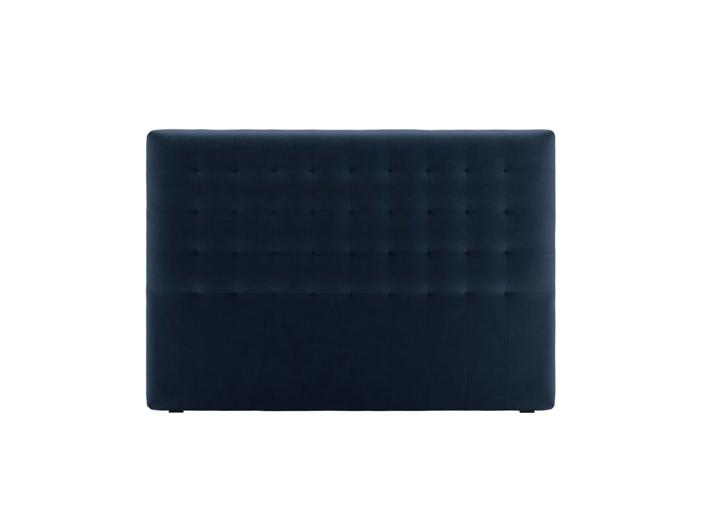 Nova — Headboard Dark Blue (Paris Deep Blue) Black Plastic
