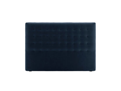 Nova — Headboard Dark Blue (Paris Deep Blue) Black Plastic