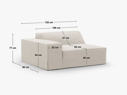 Jodie — modulinė sofa (122,0 x 99,0 x 77,0 cm)