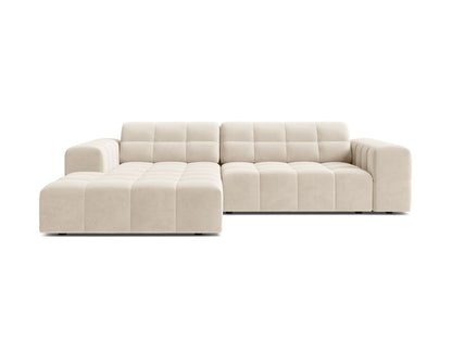 Jennifer — Corner Sofa (234x167x78 cm) Light Beige (Bluvel 22) Left