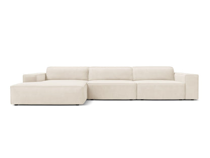 Jodie — Corner Sofa (284x162x77 cm) Light Beige (Bluvel 22) Left