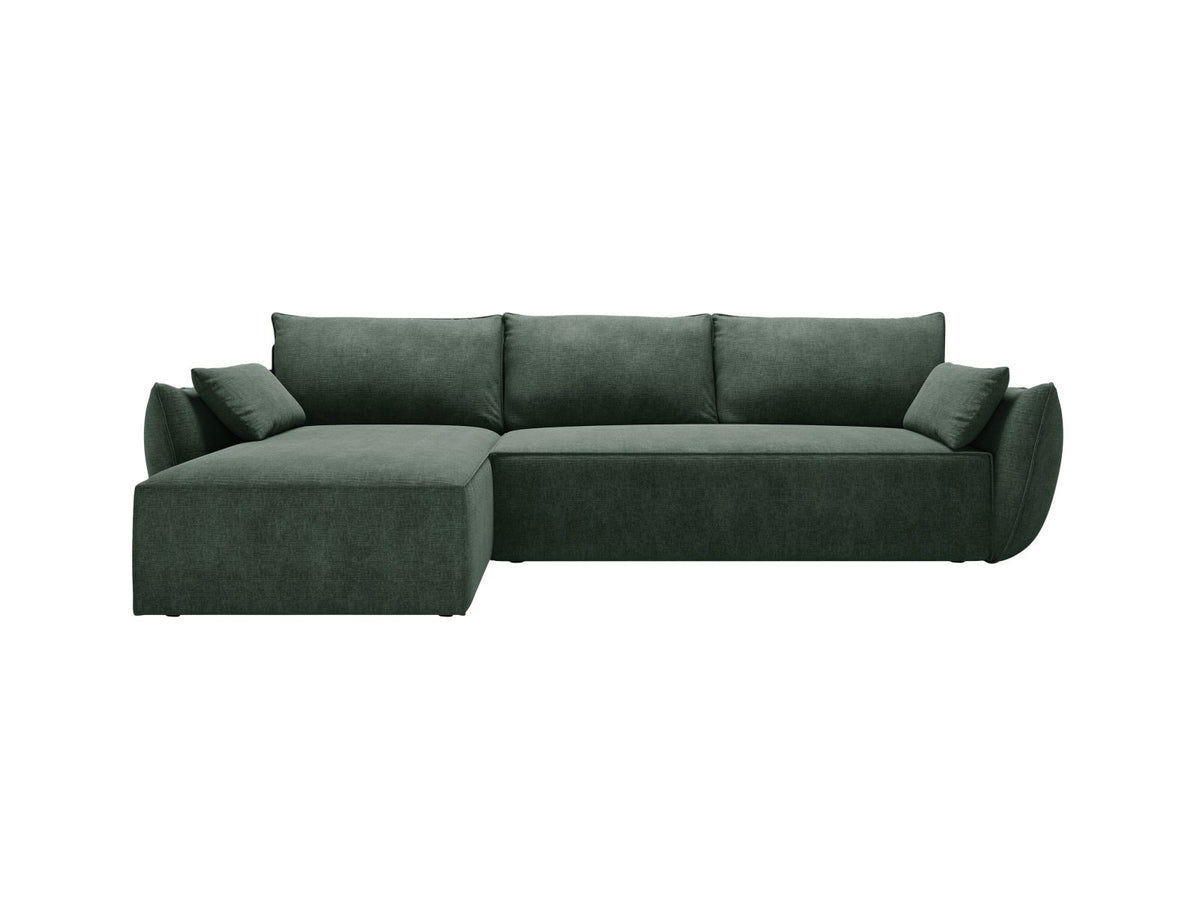 Kaelle — Corner Sofa (252x165x87 cm) Bottle Green (Over The Horizon 39) Left
