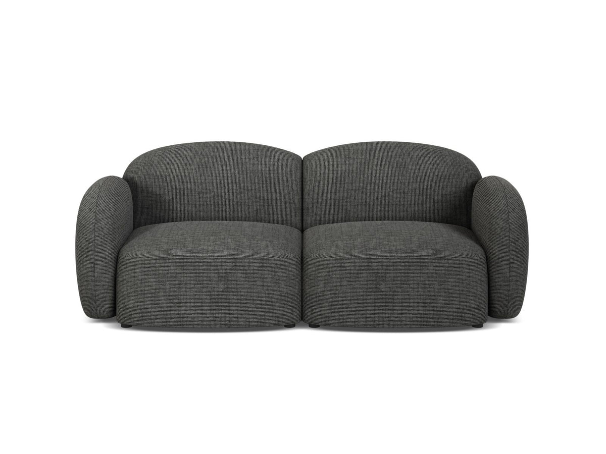 Blair — Sofa Grey Melange (Baltimore Anthracite) Black Plastic