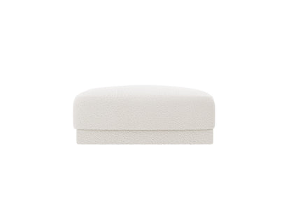 Miley — Pouf White (Baloo 2073) Black Plastic