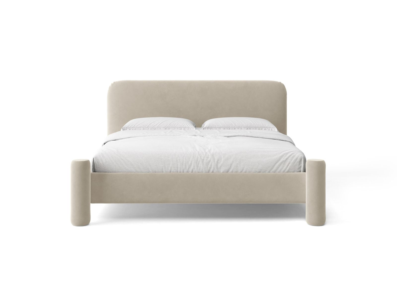 Vera — Bed (164x223x100 cm) Light Beige (Casino Pearl)