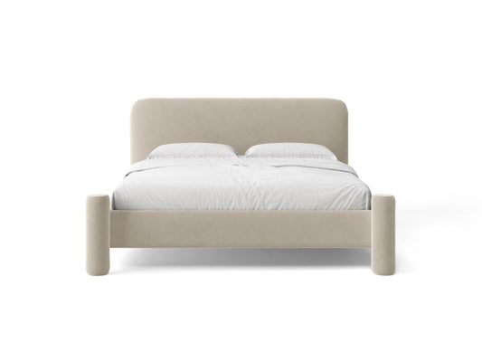 Vera — Bed (184x223x100 cm) Light Beige (Casino Pearl)