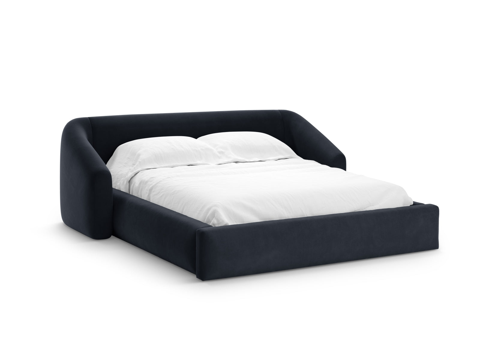 Campi — Voodi tumesinine (Bluvel 89) must plastik